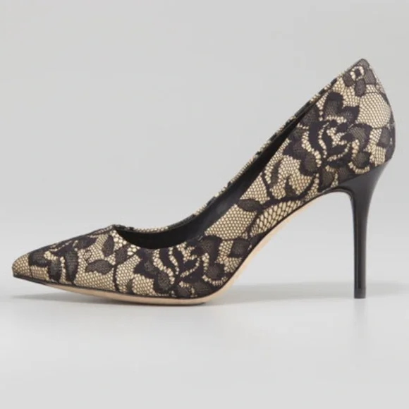 Brian Atwood Malika Lace Pumps - Picture 3 of 8